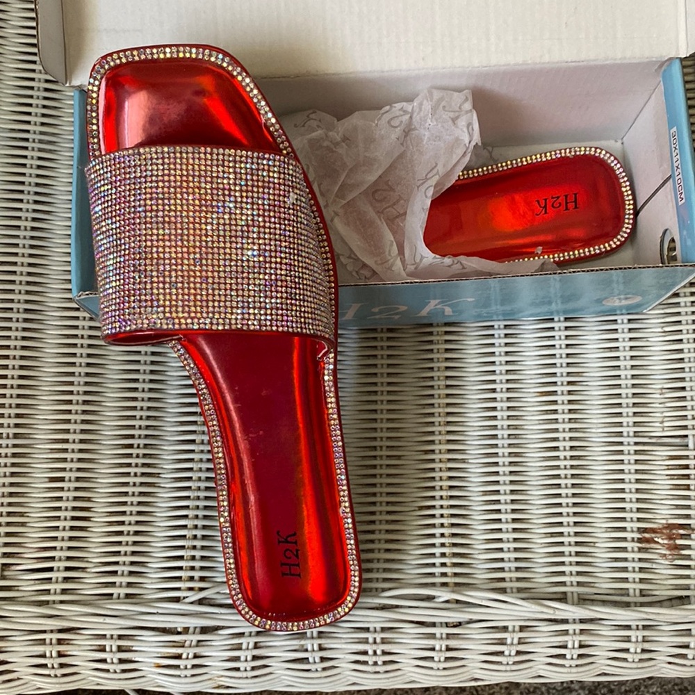 Red sandals